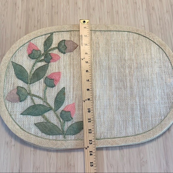 Woven Rattan Placemats Set of 6 - Picture 4 of 7